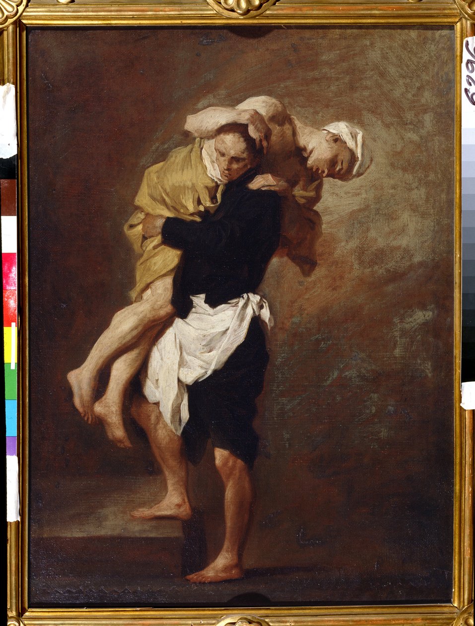 二桁（二桁）。 Pierre Subleyras (1699-1749) の絵画。 キャンバスに油彩、66 x 49 cm、1736 年頃。18 世紀のフランス美術。 プーシキン美術館、モスクワ。 作： ピエール・サブレイラス