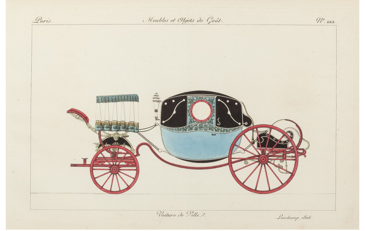 タウンカー、1800年代。 作： ピエール・ド・ラ・メザンゲレ