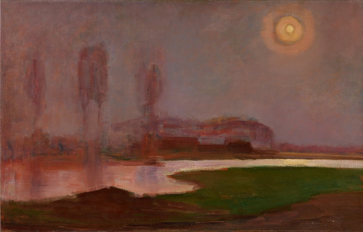 夏の夜、1907 作： ピエト・モンドリアン