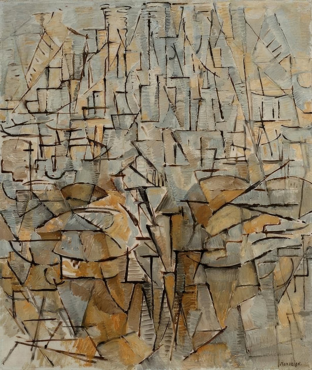 Tableau No. 4;構成番号VIII;構成3 作： ピエト・モンドリアン