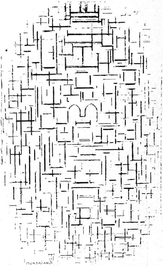 描画 作： ピエト・モンドリアン