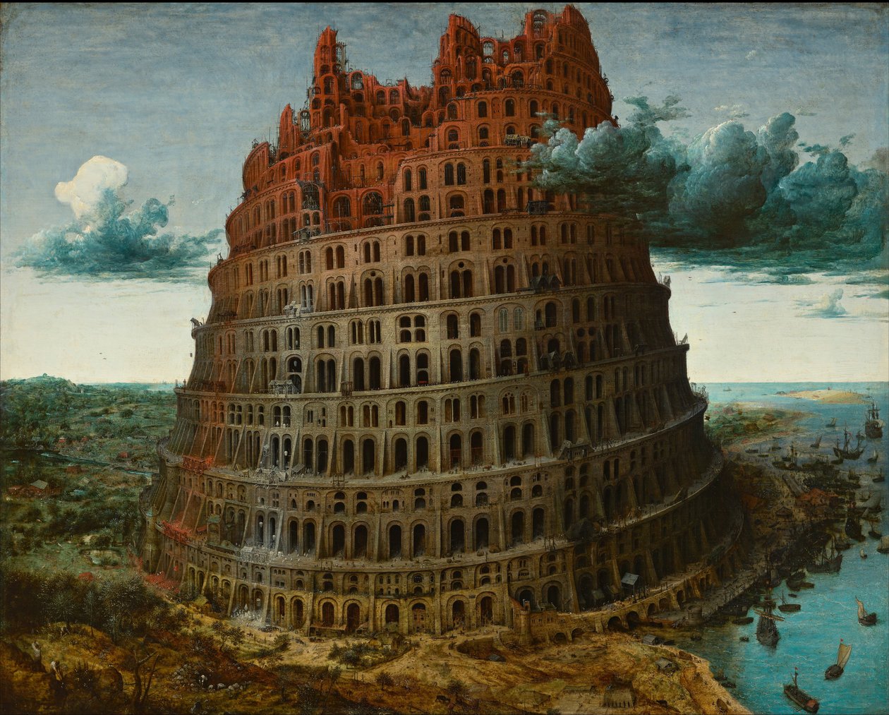 バベルの塔、1565年頃 作： ピーター・ブリューゲル長老