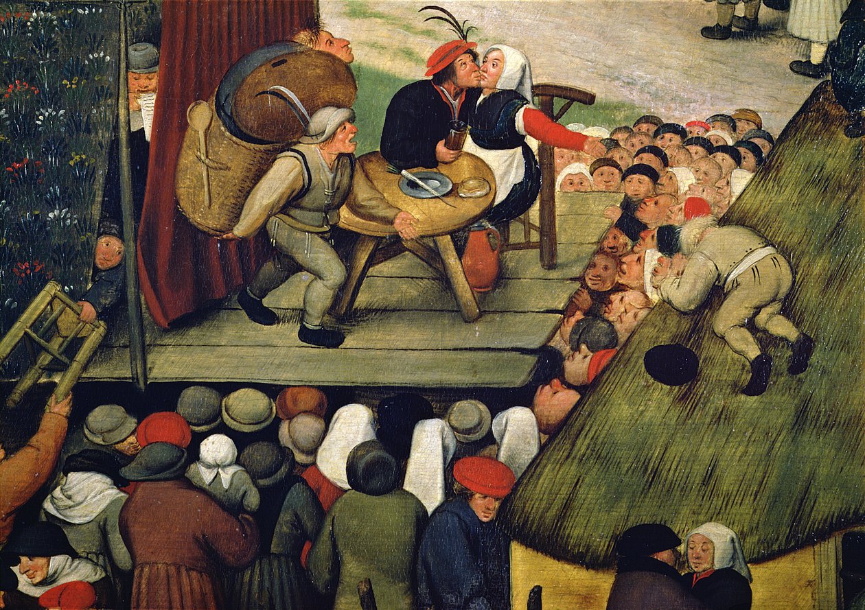 演劇によるフェア、c.1600（詳細） 作： ピーター・ブリューゲル・ザ・ヤング