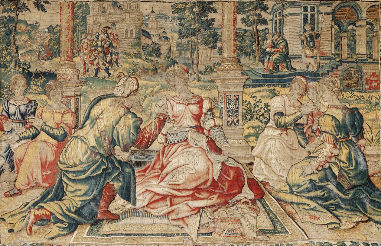 Tapeçaria Marco Antônio e Cleópatra 作： ピーテル（attr。to）Coecke van Aelst