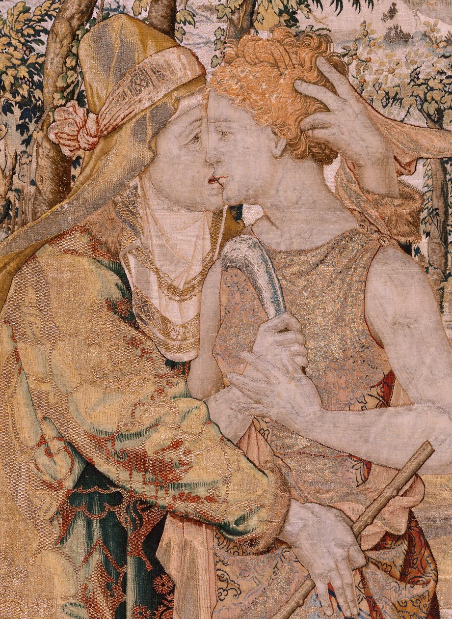 Vertumnus küsst Pomona (Serie Vertumnus und Pomona) von Pieter (circle of) Coecke van Aelst