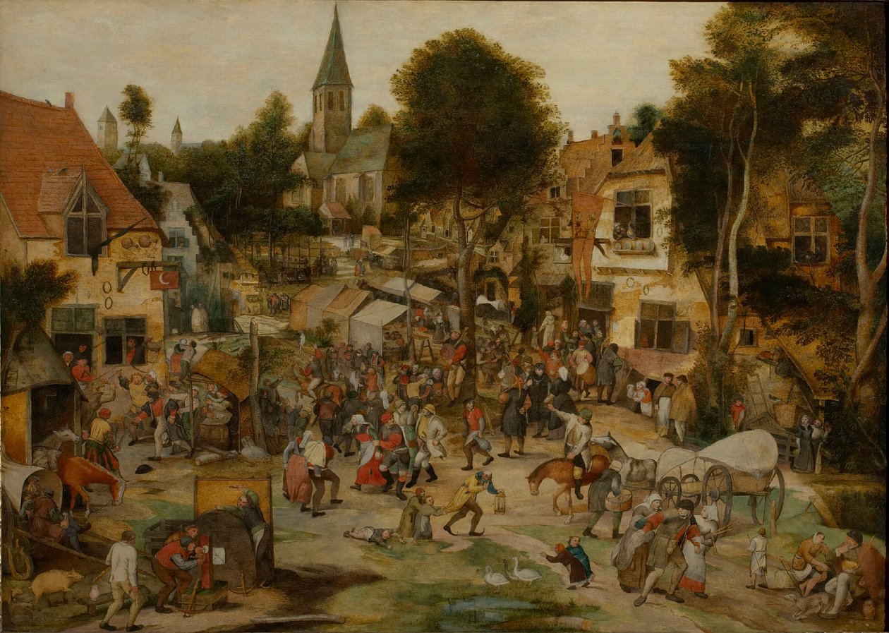 1565年以前のヴィレッジフェア・カーミスの様子。 作： ピーター・バルテン