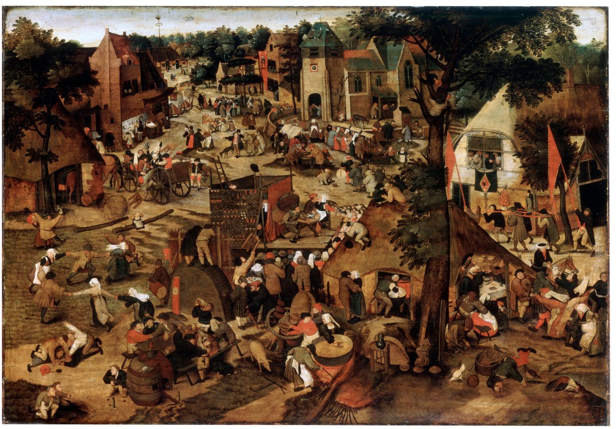 演劇の公演、c1580-1630 作： ピーター・ブリューゲル・ザ・ヤング