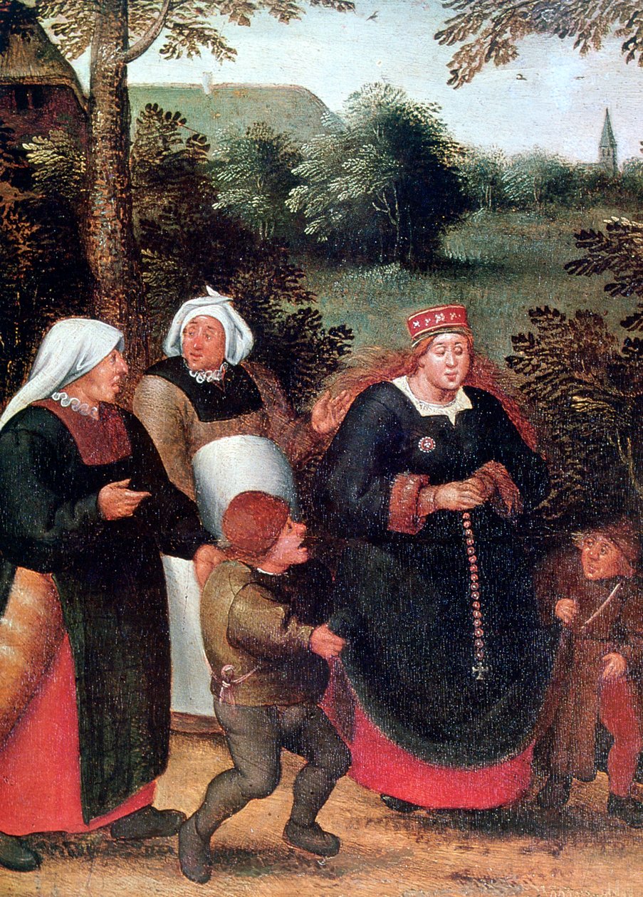 花嫁の行列、c1584-1638 作： ピーター・ブリューゲル・ザ・ヤング