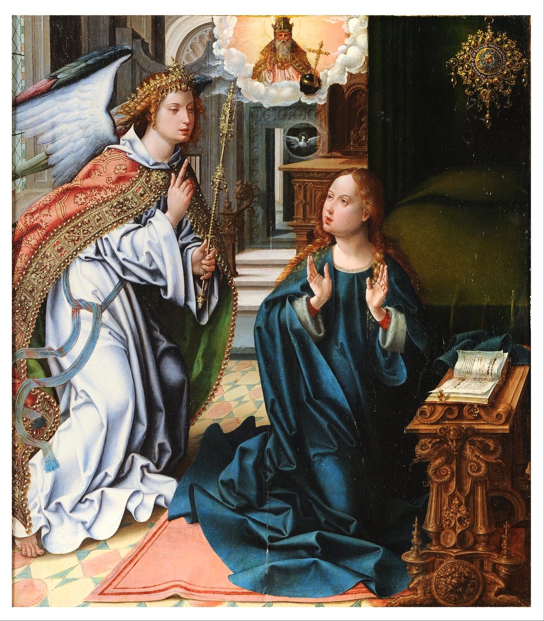 受胎告知 作： Pieter Coecke van Aelst