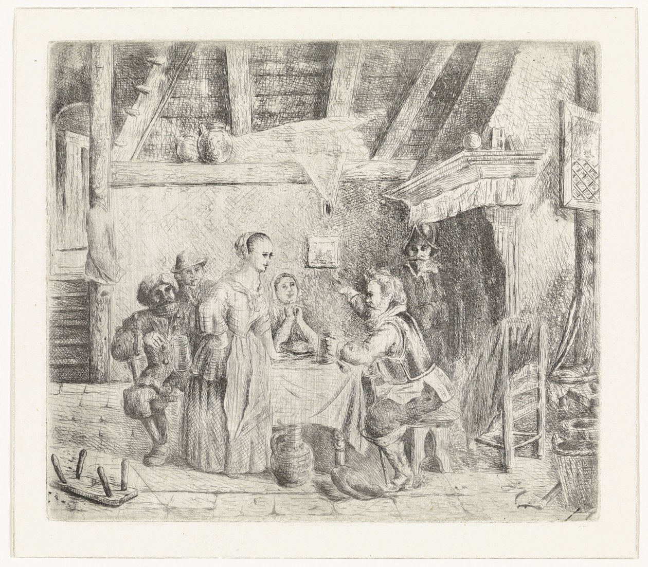 男は会社に話しかける 作： Pieter Cornelis Nicolaas van de Poll