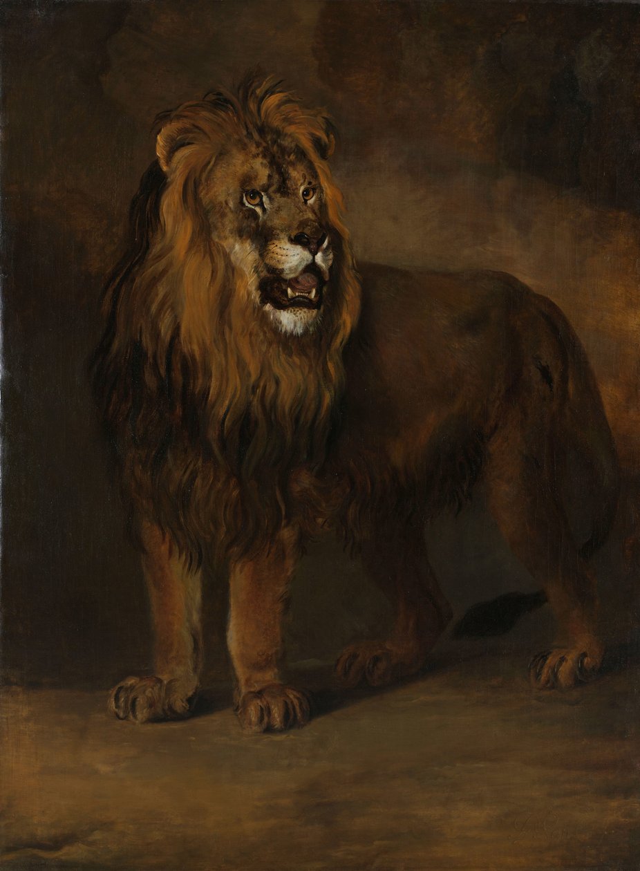 ルイ・ナポレオン王の動物園のライオン、1808年 作： ピーター・ジェラルドゥス・ファン・オス