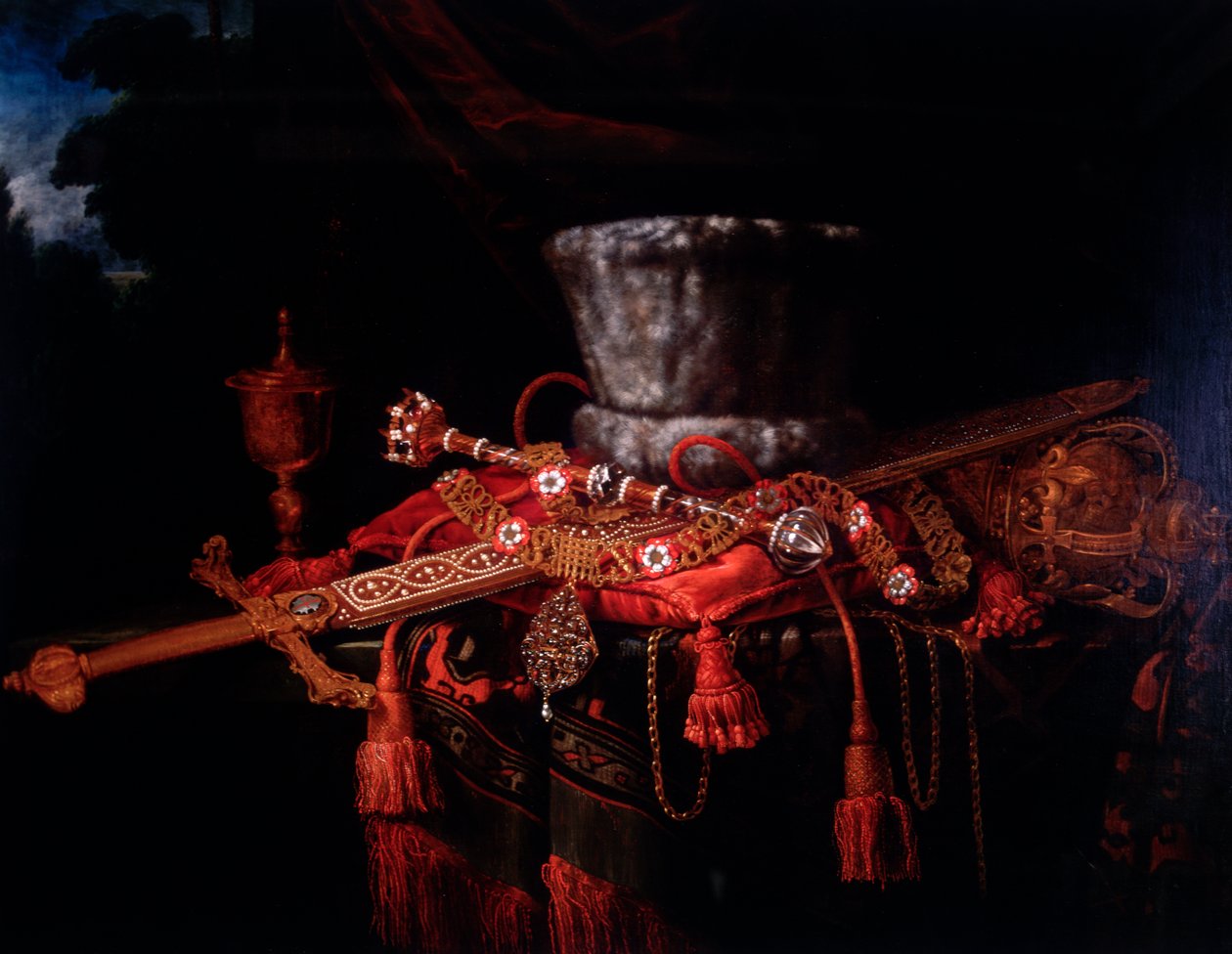 「ロンドン市の記章」、c1650-c1700 作： Pieter Gerritsz van Roestraeten