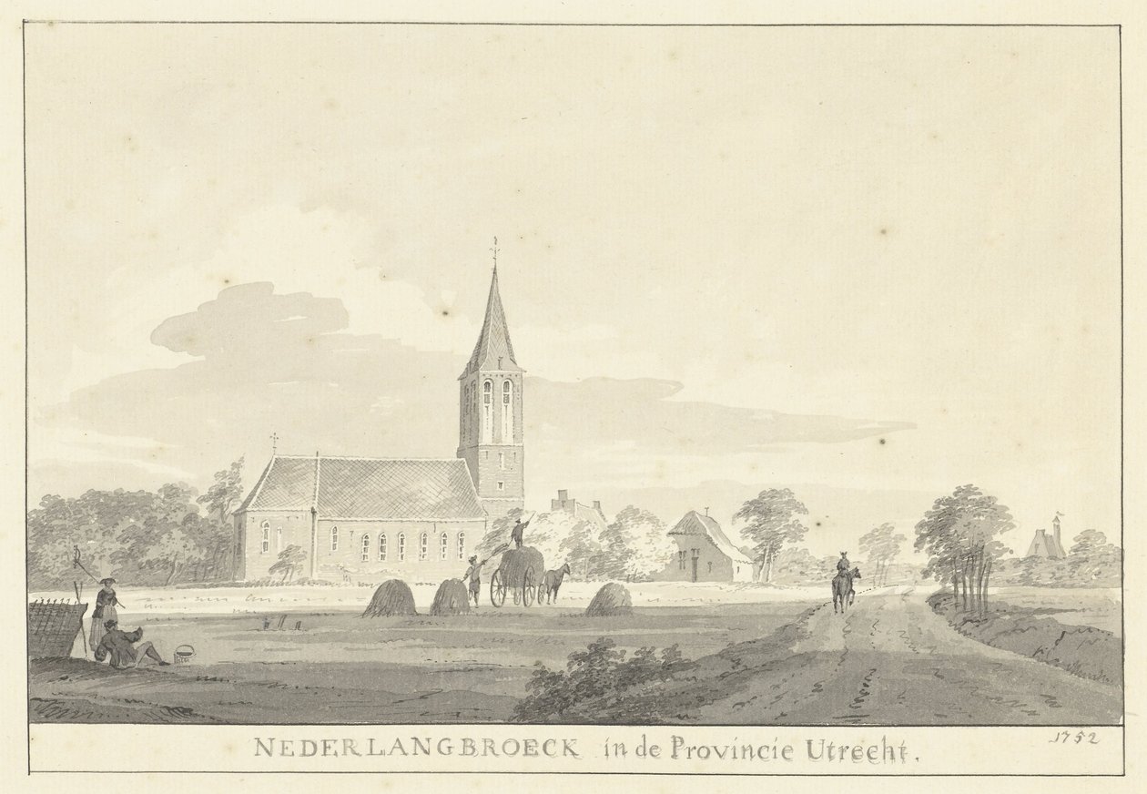Nederlangbroek の村の眺め 作： ピーテル・ヤン・ファン・リアンダー