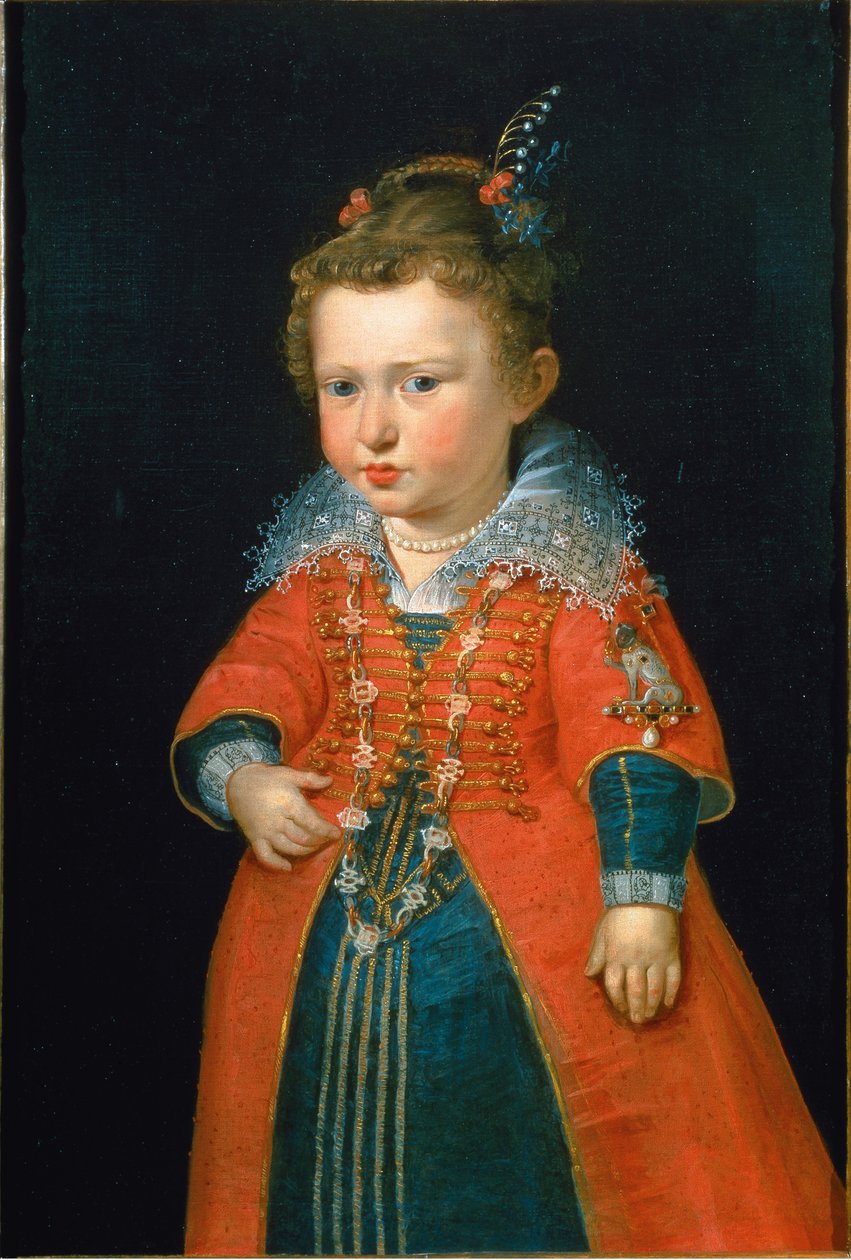 エレオノーラ・ゴンザガ 1598-1655 年、2 歳。 1600年。 作： ピーテル・パウル・ルーベンス
