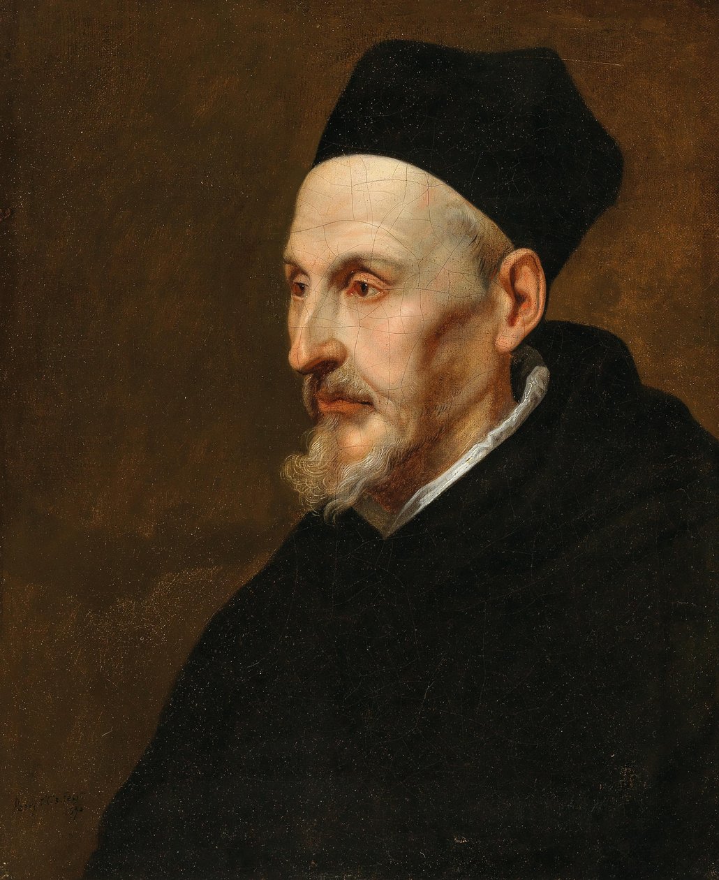 Anthonius Triest 1576-1657 の肖像、ブルージュとゲントの司教、1650 年。 作： ピーター・タイス