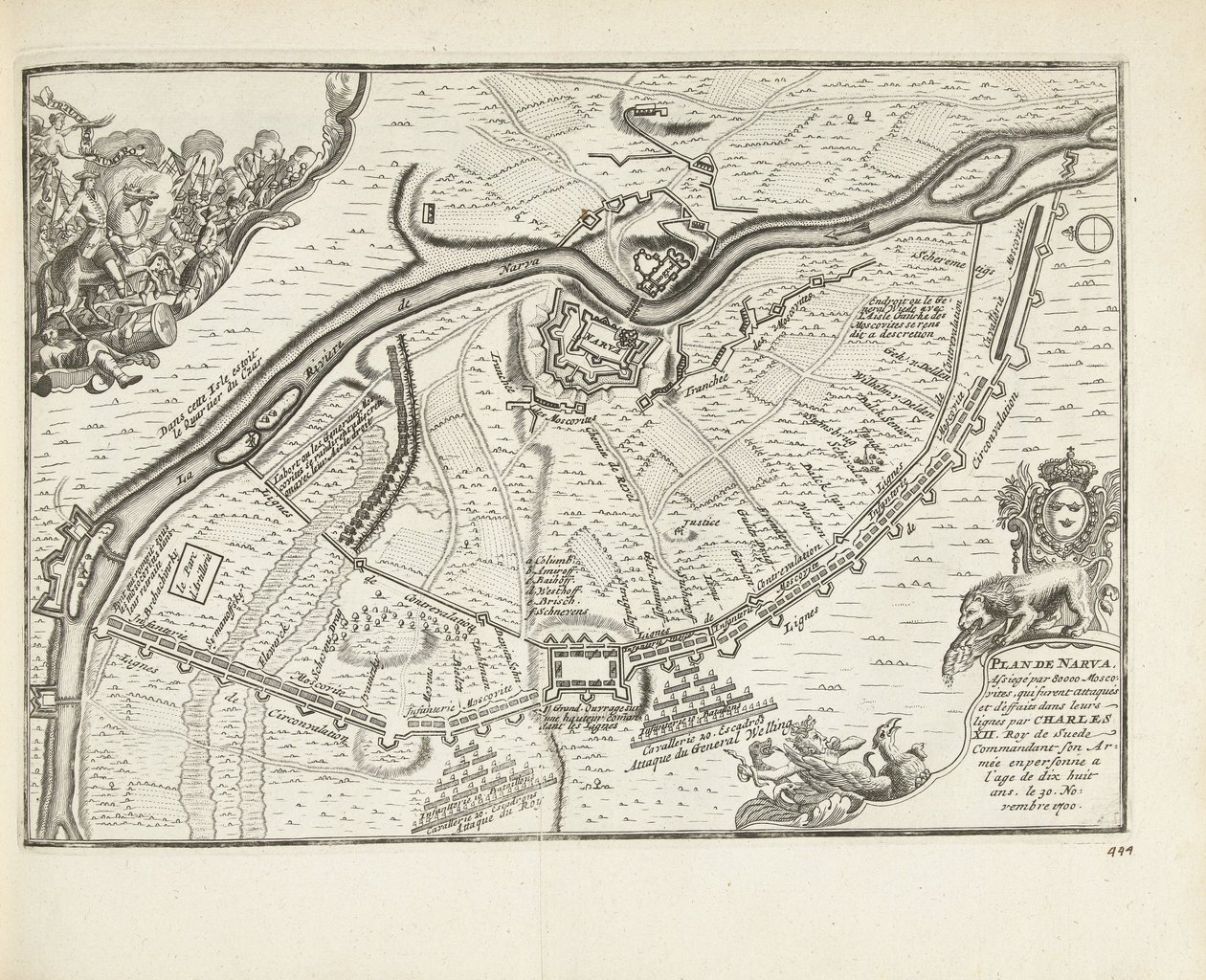 1700年、1726年の包囲とナルバの戦い 作： ピーター・ファン・デル・アー