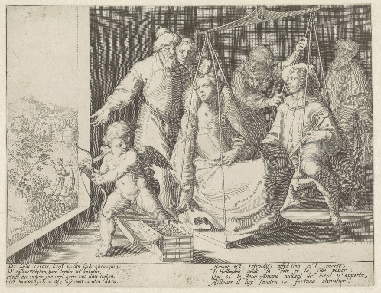 結婚式のスケール 作： Pieter de Jode（I）（帰属）