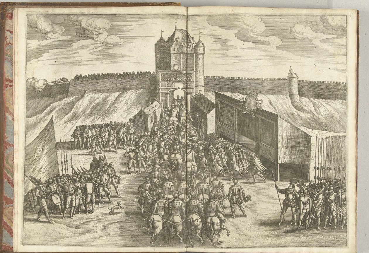 1594年、ブリュッセルの市門でのエルンスト大公の入場 作： Pieter van der Borcht（I）（帰属）