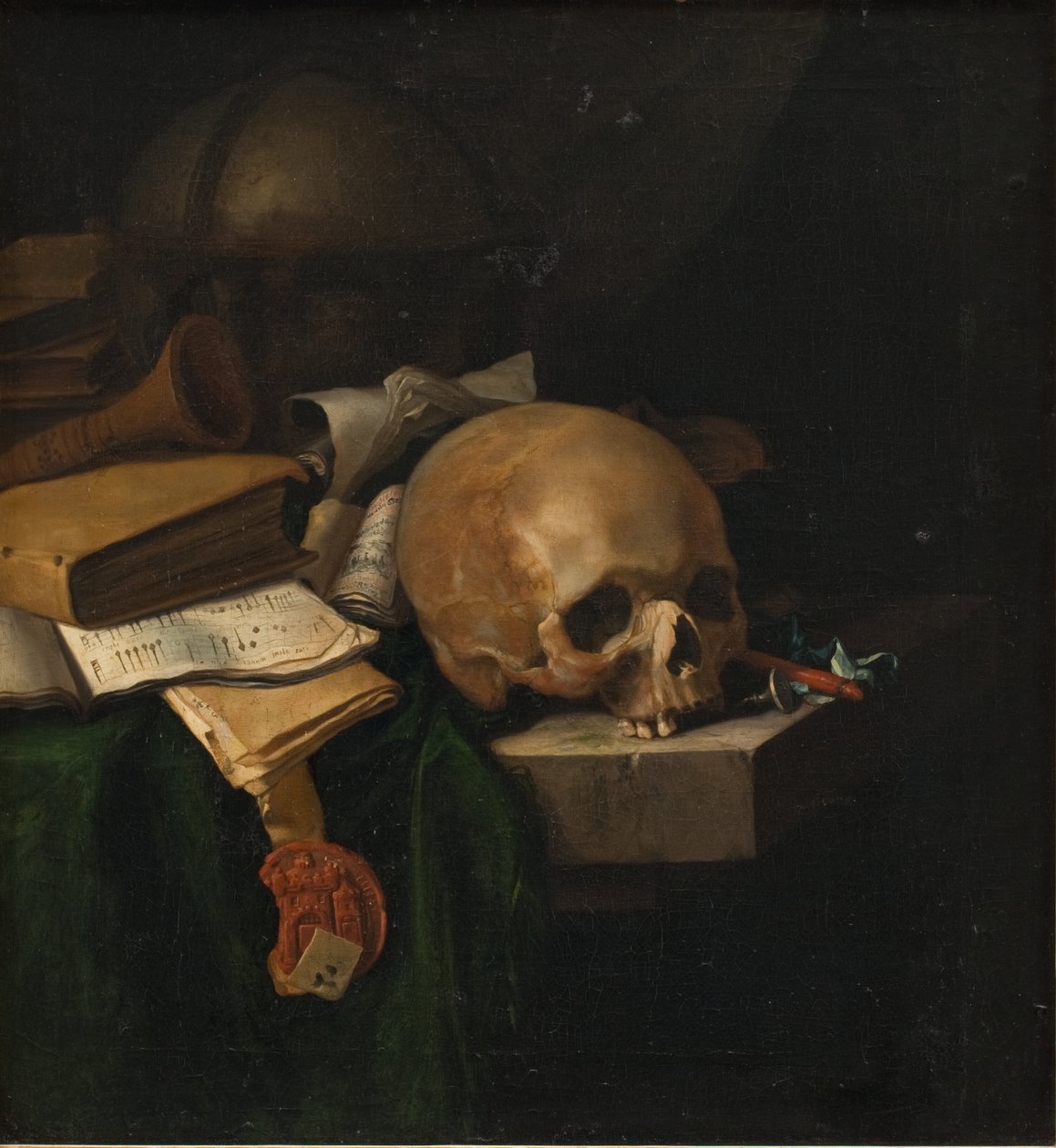ヴァニタスの静物 作： Pieter van der Willingen
