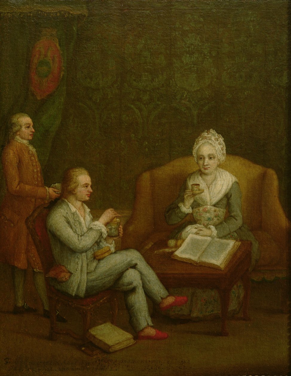Adriana Giustinian Barbarigoと彼女の息子Gerolamo Ascanio、1776-79年 作： ピエトロ・ロンギ