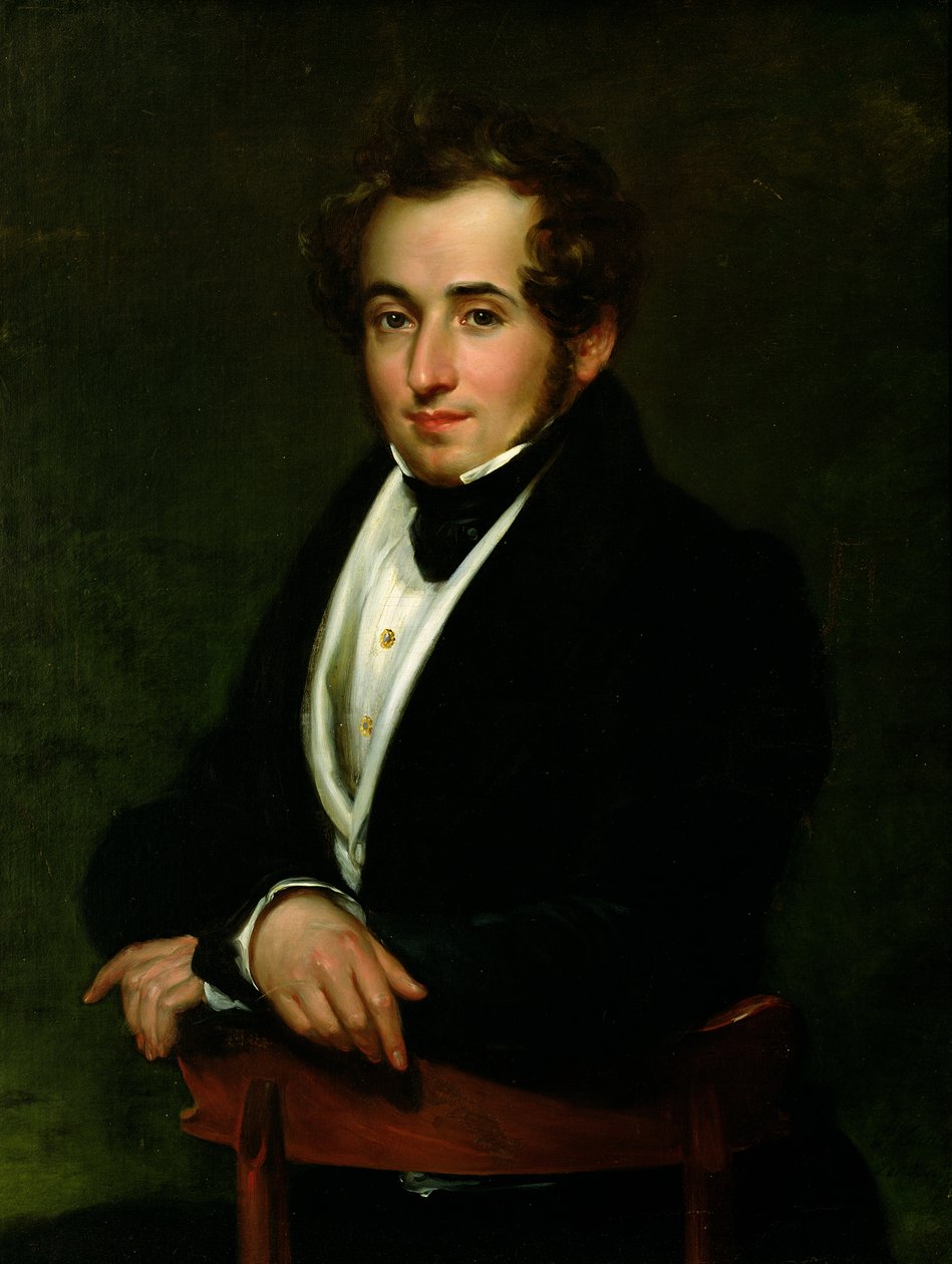 ヴィンチェンツォ・ベリーニの肖像（1801-35） 作： ピエトロ・ルッキーニ