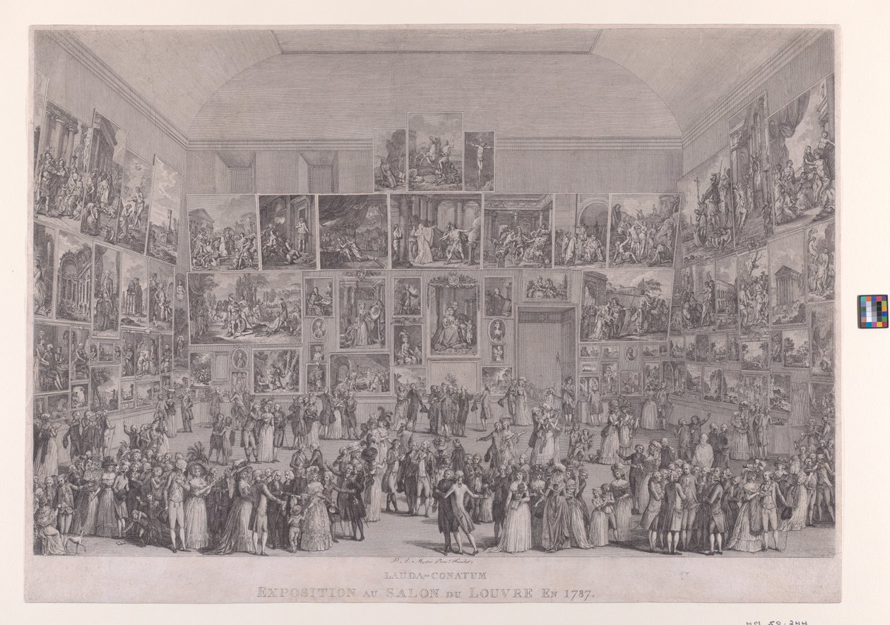 1787年のルーヴル美術館での展覧会 作： ピエトロアントニオマティーニ