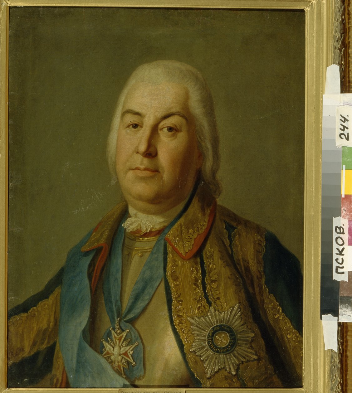 カウントピョートルセモノビッチサルティコフの肖像画、1760 作： ピエトロ・アントニオ・ロターリ