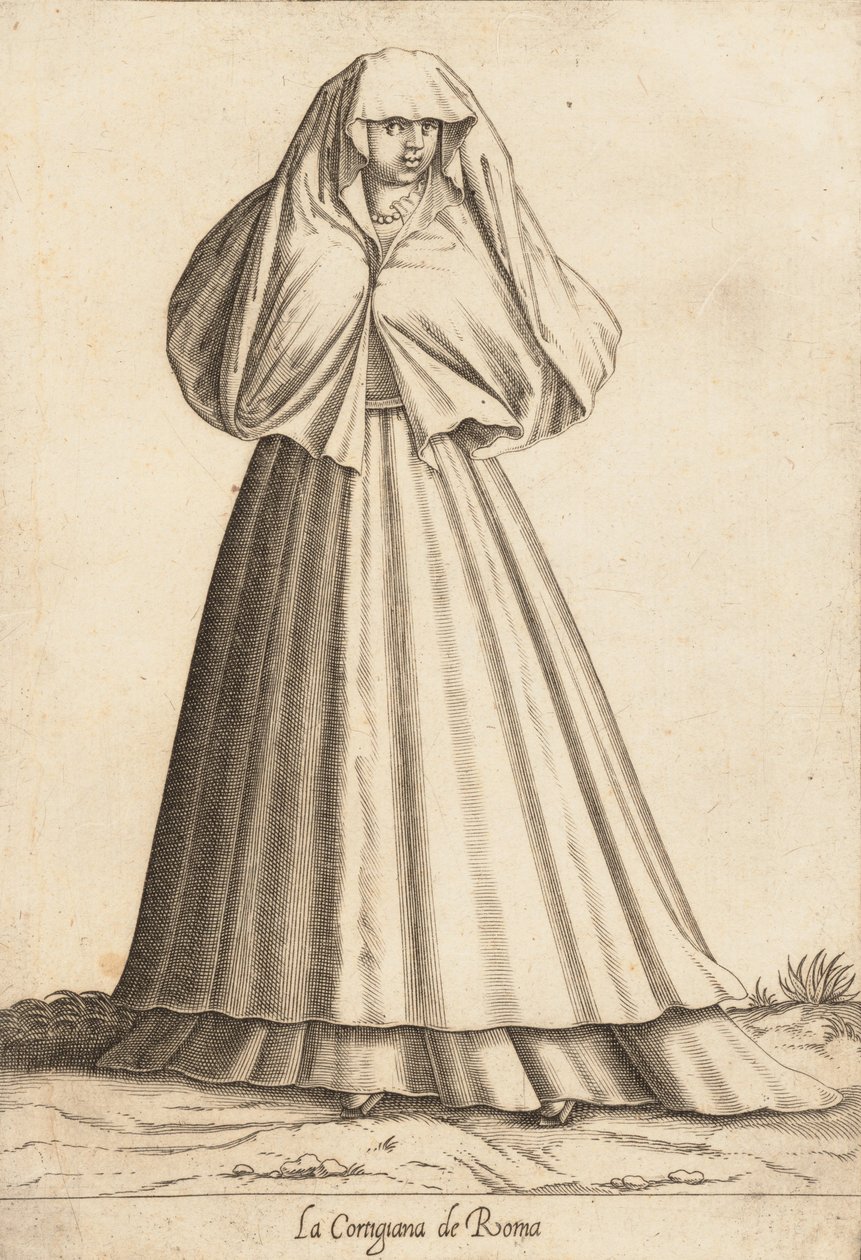 ラ・コルティジャーナ・デ・ローマ 宮廷女官 1580年頃 作： ピエトロ・バーテッリ。