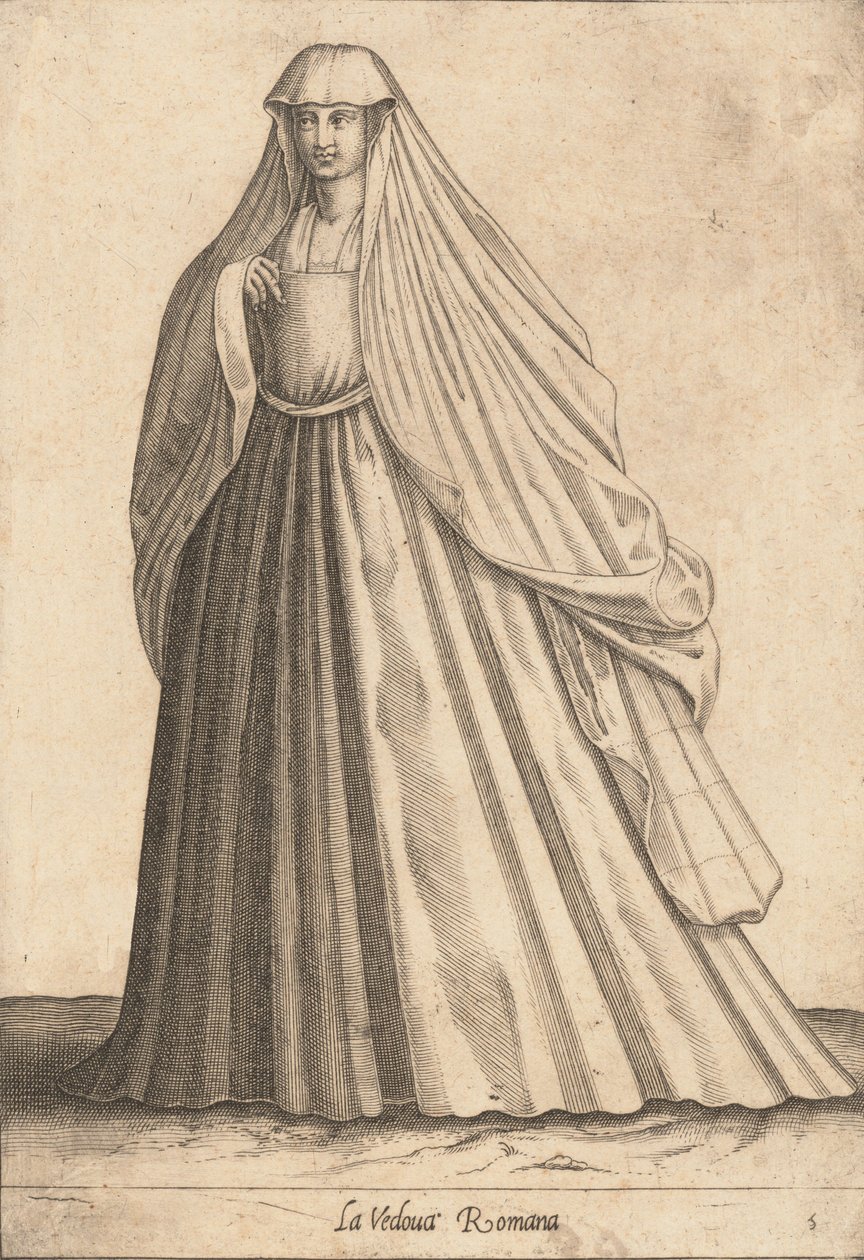 ローマの未亡人」1580年頃 作： ピエトロ・バーテッリ。