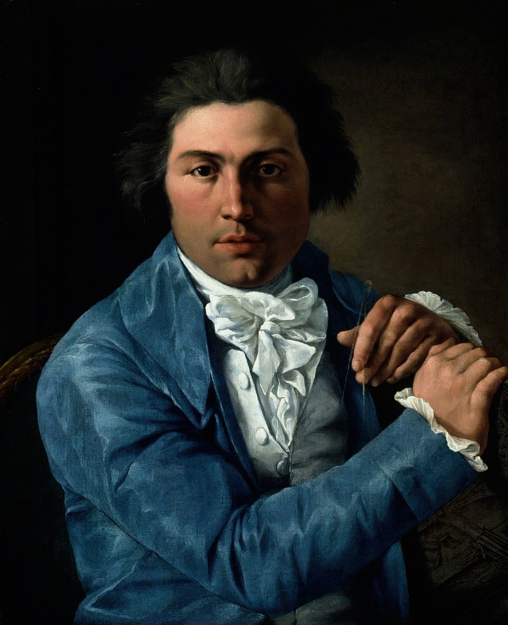 建築家ジュゼッペ・ヴァラディエの肖像、c。 1795年。 作： ピエトロラブルッツィ