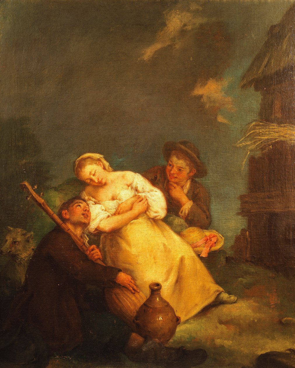 ピエトロ・ロンギ（1701-1785）の「農民の情景」。 作： ピエトロ・ロンギ