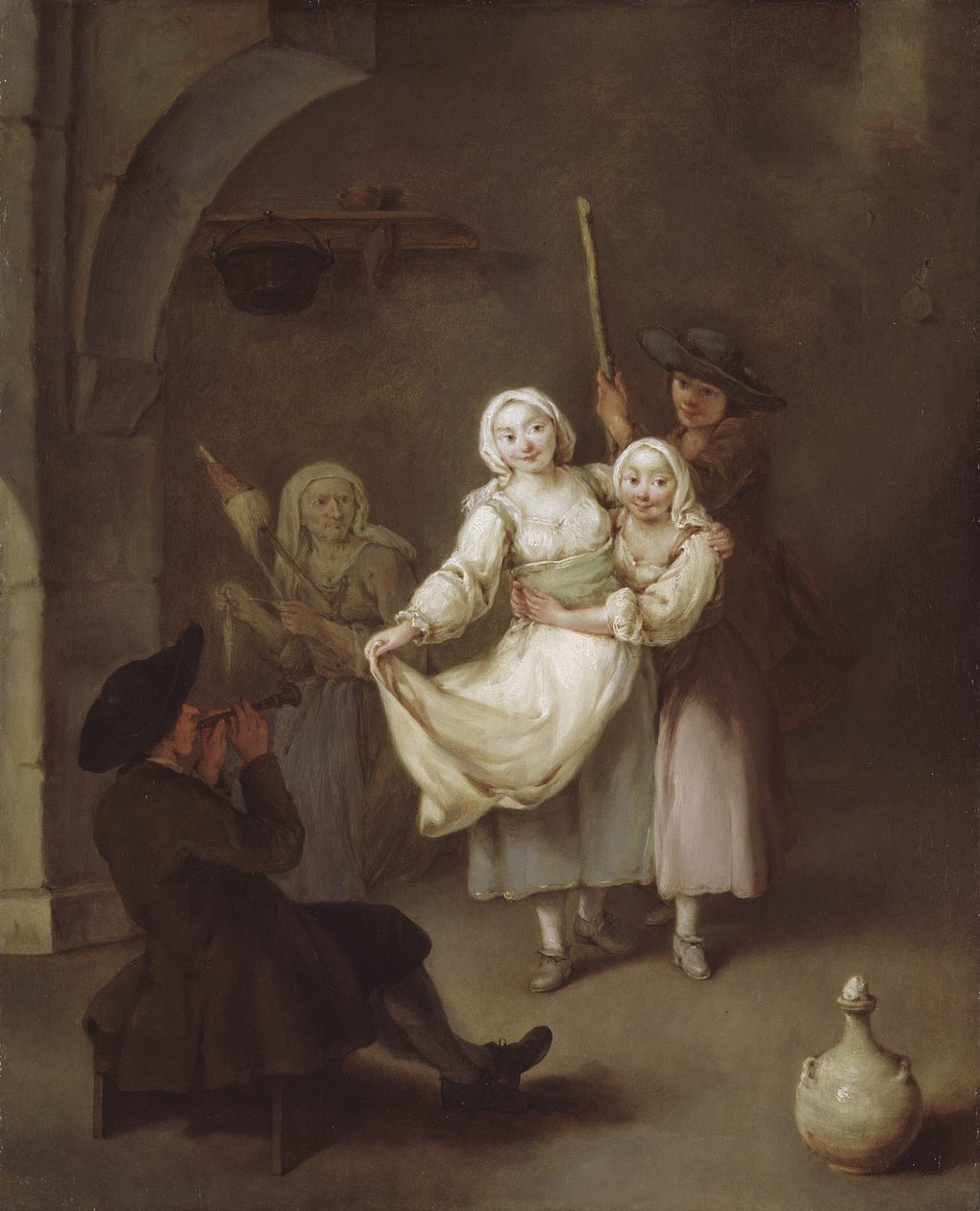 ダンス、c。 1750年。 作： ピエトロ・ロンギ
