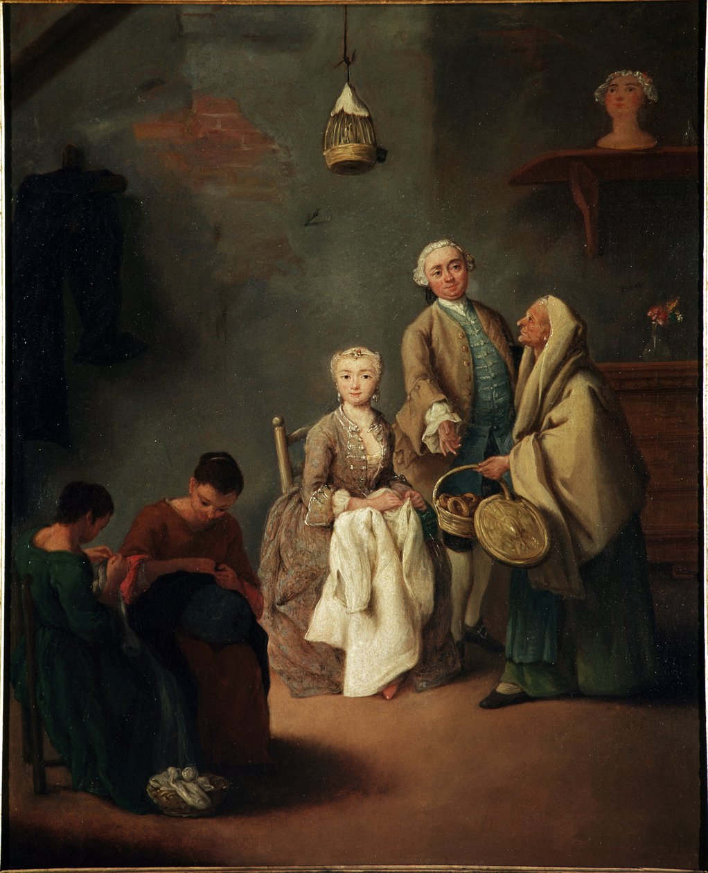 仕事の流儀 絵画 ピエトロ・ロンギ（1702-1785） 1752 Dim 62x50 cm ヴェネツィア、カ