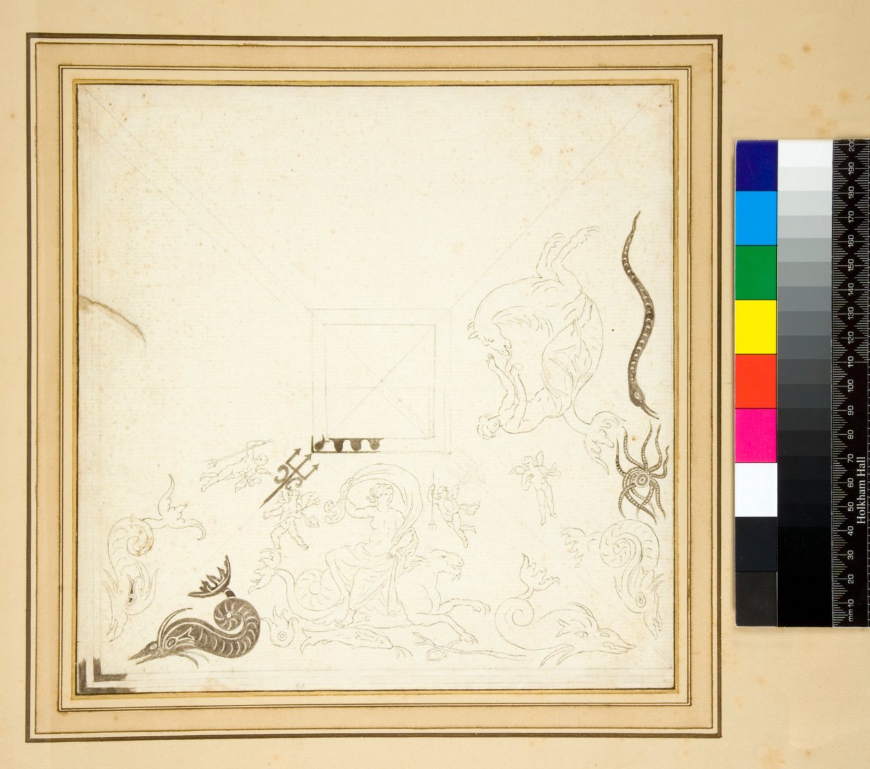 &39;Carciofolo&39;モザイク舗装（鉛筆）の不完全な描画 作： ピエトロサンティバルトリ