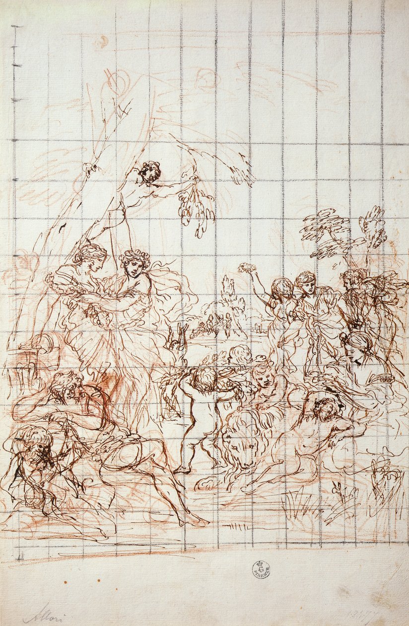 黄金時代のフレスコ画の習作 作： ピエトロダコルトーナ