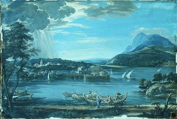 SS.ペテロとアンデレの召集ペテロとアンデレ、1800年頃（ガッシュ 作： ピエトロダ（後）コルトーナ