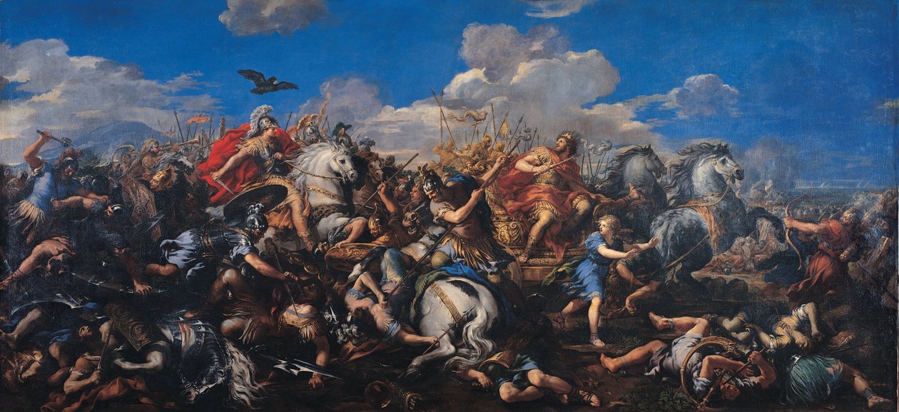 アレクサンドル対ダリウスの戦い、1644-1655 作： ピエトロダコルトーナ