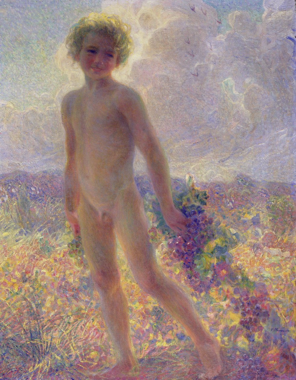 若いバッカス、1910 作： プリニオ・ノメッリーニ
