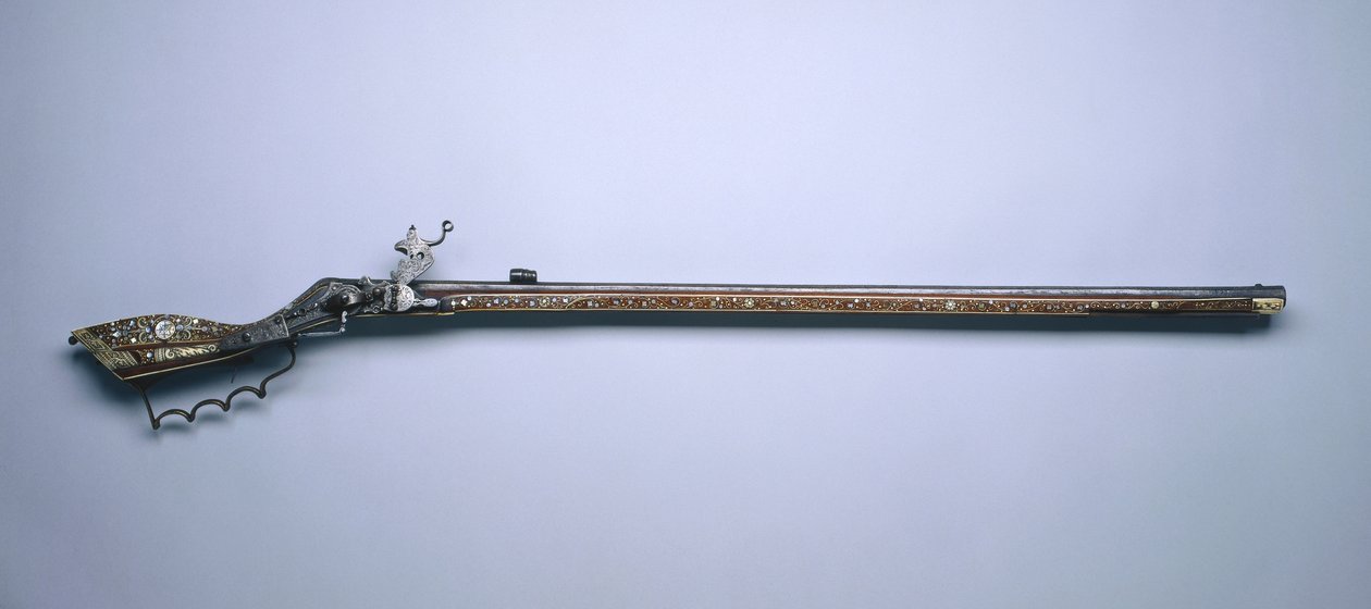 Tschinki、ホイールロックハンティングライフル、c.1630-50 作： ポーランド語学校