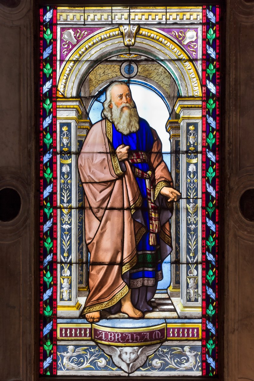 ジェノヴァ、ドゥオーモ (セント ローレンス大聖堂)、洗礼者聖ヨハネ礼拝堂: ポンペオ ベルティーニのステンドグラス 作： ポンペオベルティーニ