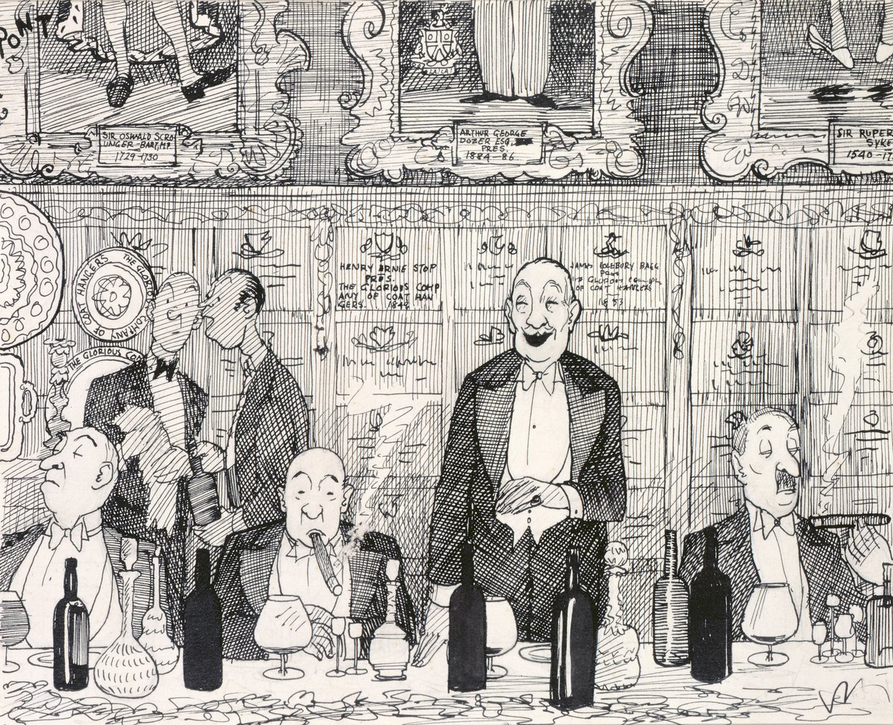 1937年2月10日、パンチで出版された、私たち自身の逸話を笑うことへの愛着 作： ポン1908 40ポン1908 40