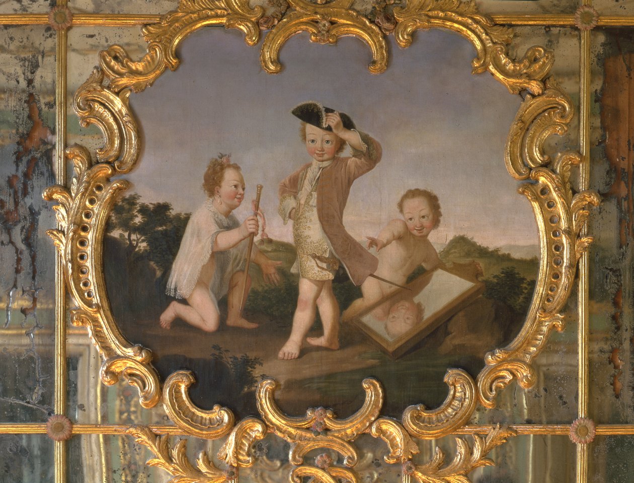 子供たちがドレスアップ（男の子）、1774-86 作： ポルトガル語学校