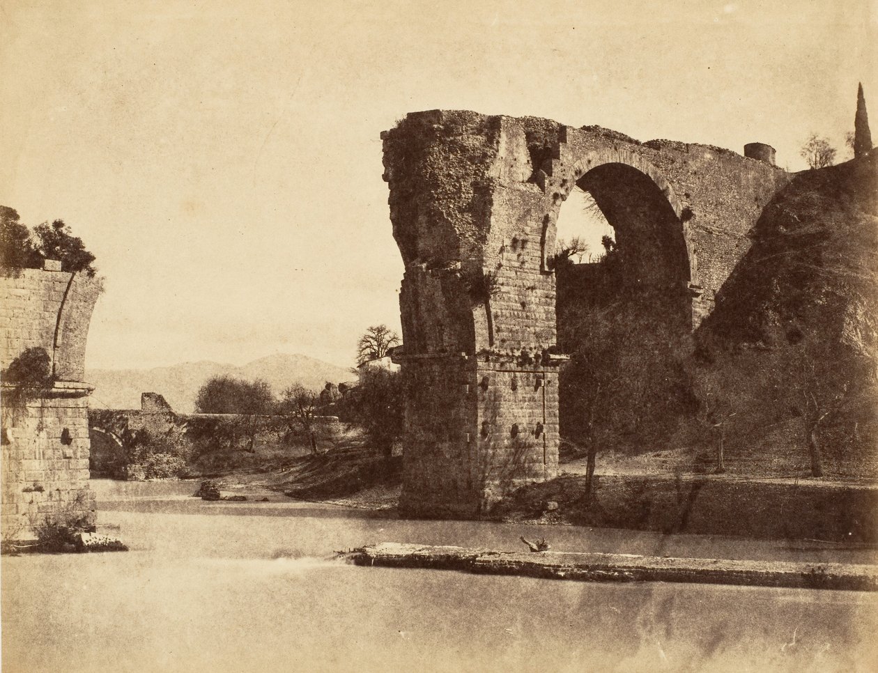 ナニのアウグストゥス橋、1853-56。 作： おそらくジェーンマーサセントジョンによって。