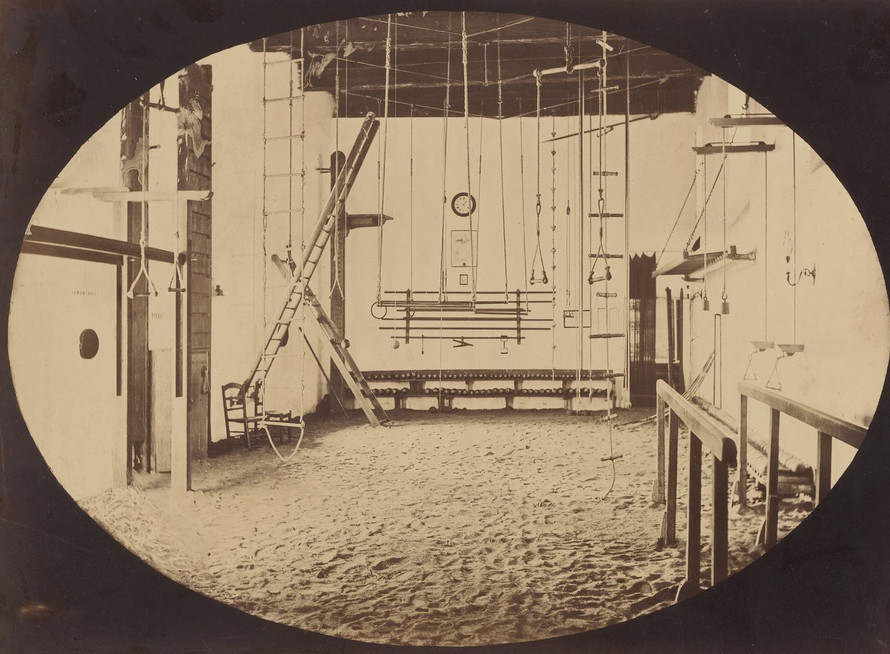 ロペス体育館、セビリア、カリフォルニア州。 1860年。 作： おそらくルイジ・ペッチェによるものです。