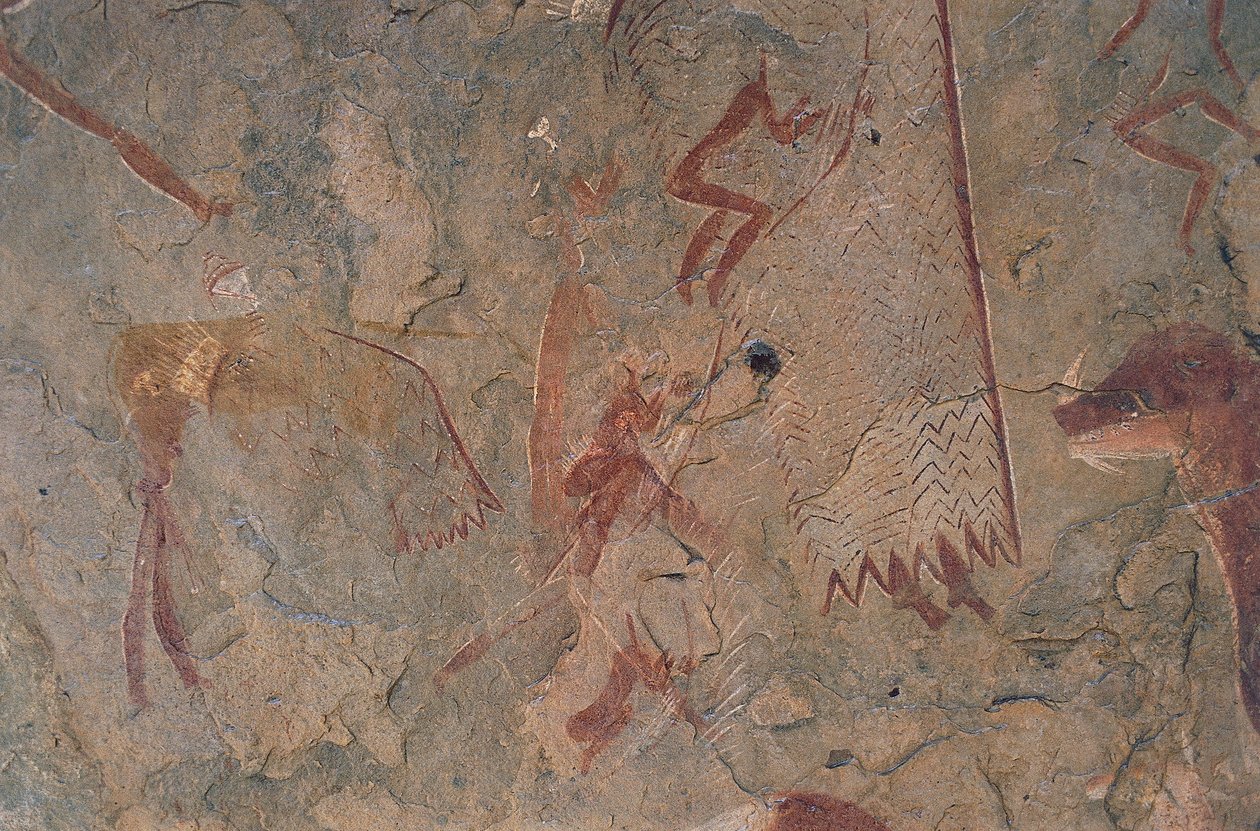 人間や動物の像（洞窟画 作： 先史時代先史時代