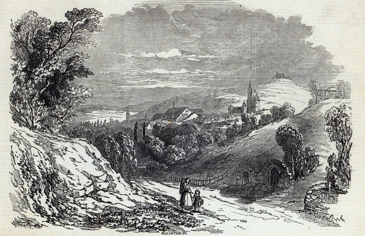 コーブルク、「The Illustrated London News」より、1845年8月16日 作： サックス・コーブルクとゴータのアルバート王子