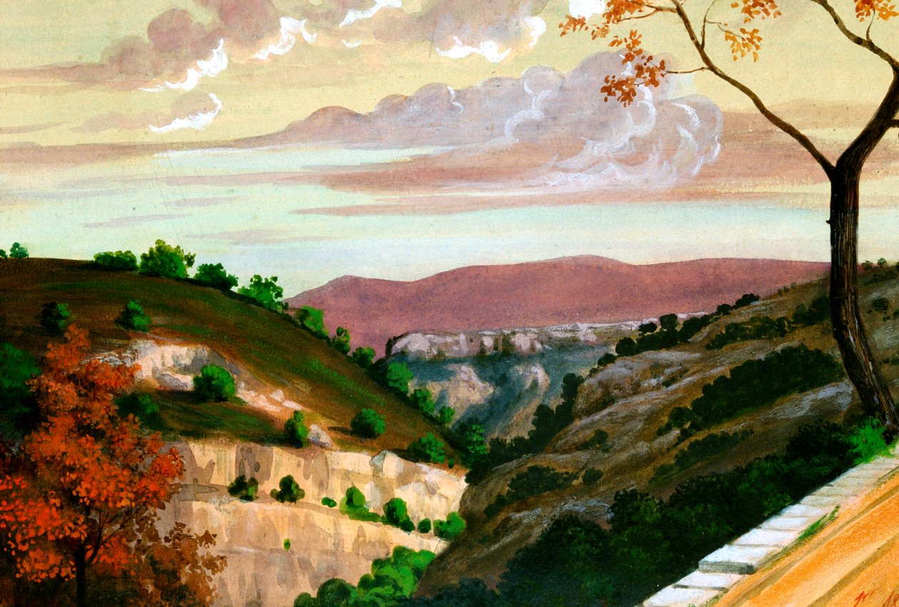 地中海の風景、c1823-1870 作： プロスパー・メリミー