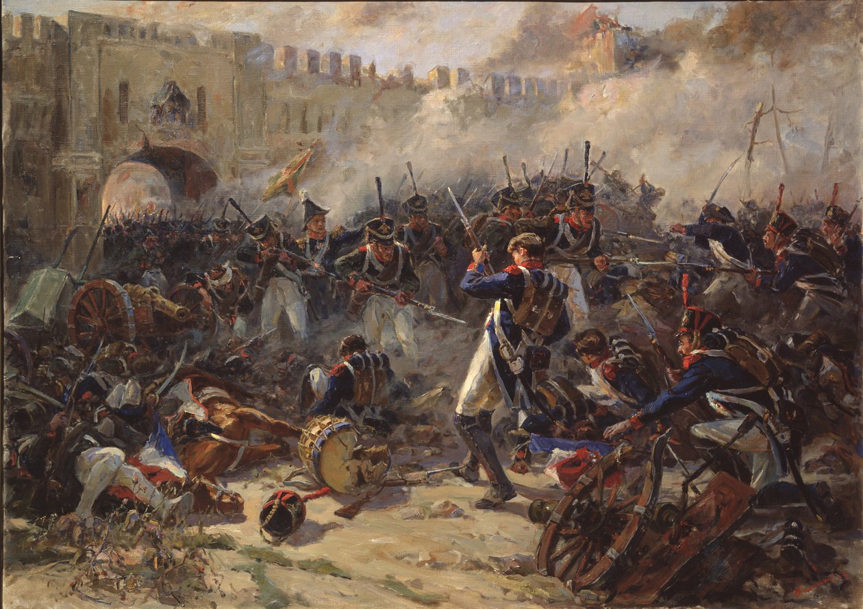 1956 年 8 月 1812 日のスモレンスクの戦い 作： Pyotr Ivanovich Zhigimont