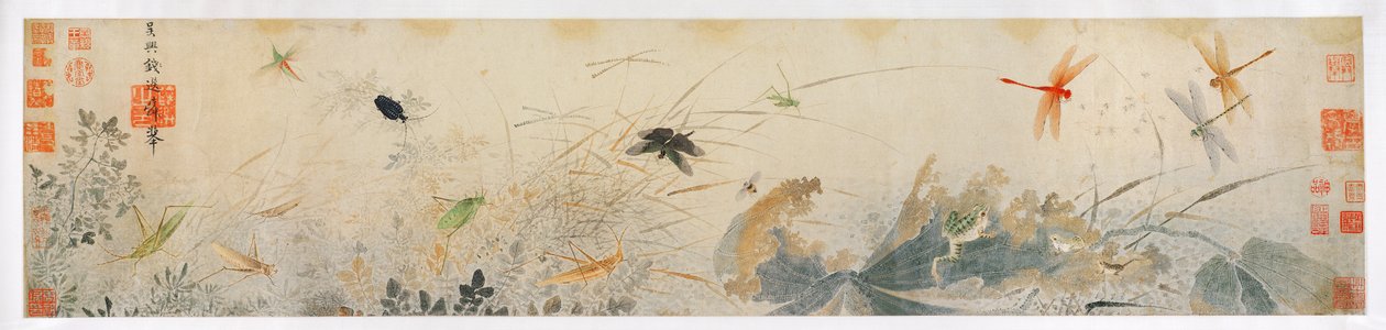 初秋（インクと紙の色） 作： 銭玄