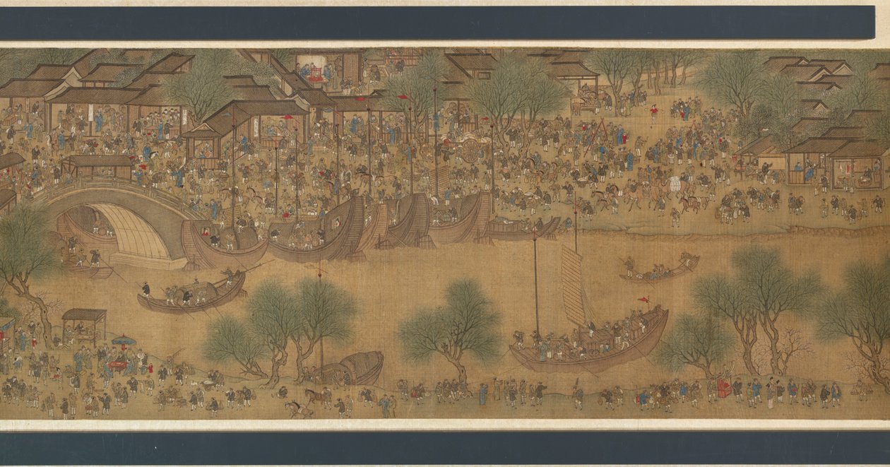 川の春祭り 作： 清王朝の中国語学校